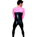 Geo suit with full thru zip